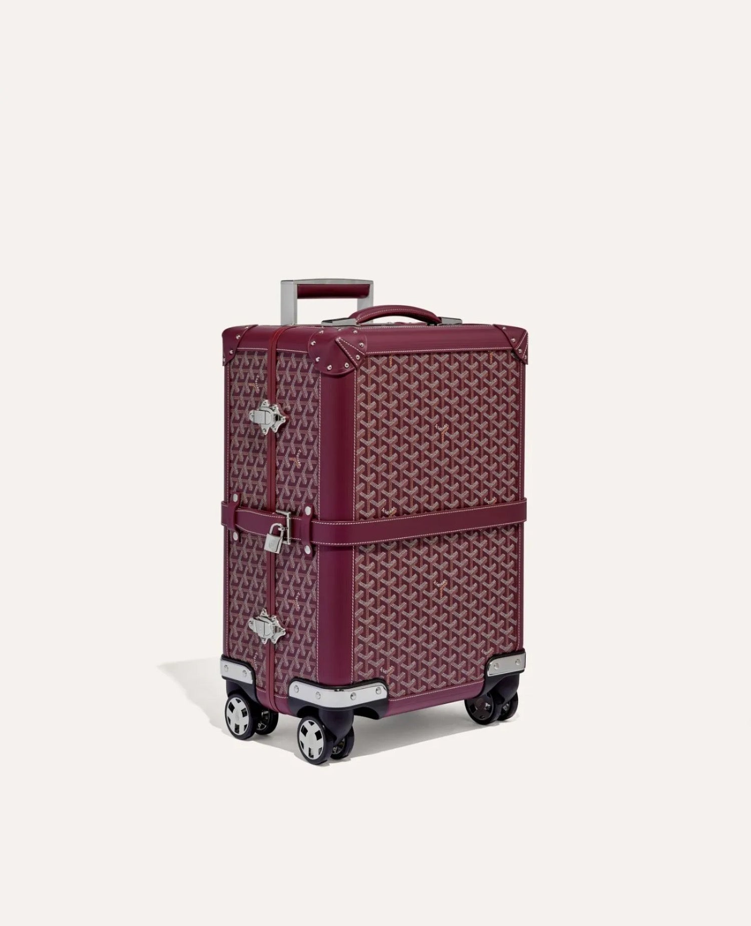 Goyard Bourget PM Trolley Case Burgundy