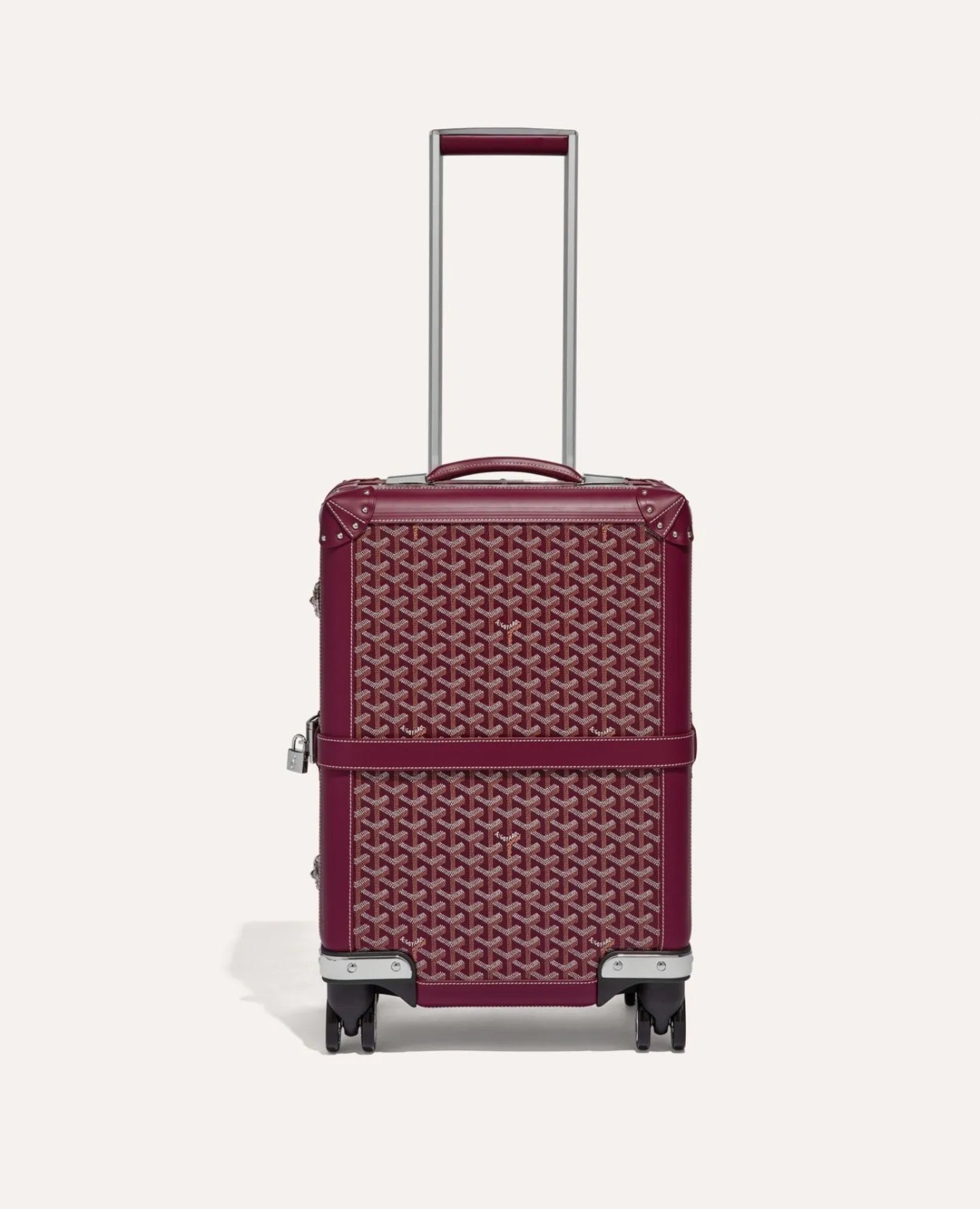 Goyard Bourget PM Trolley Case Burgundy