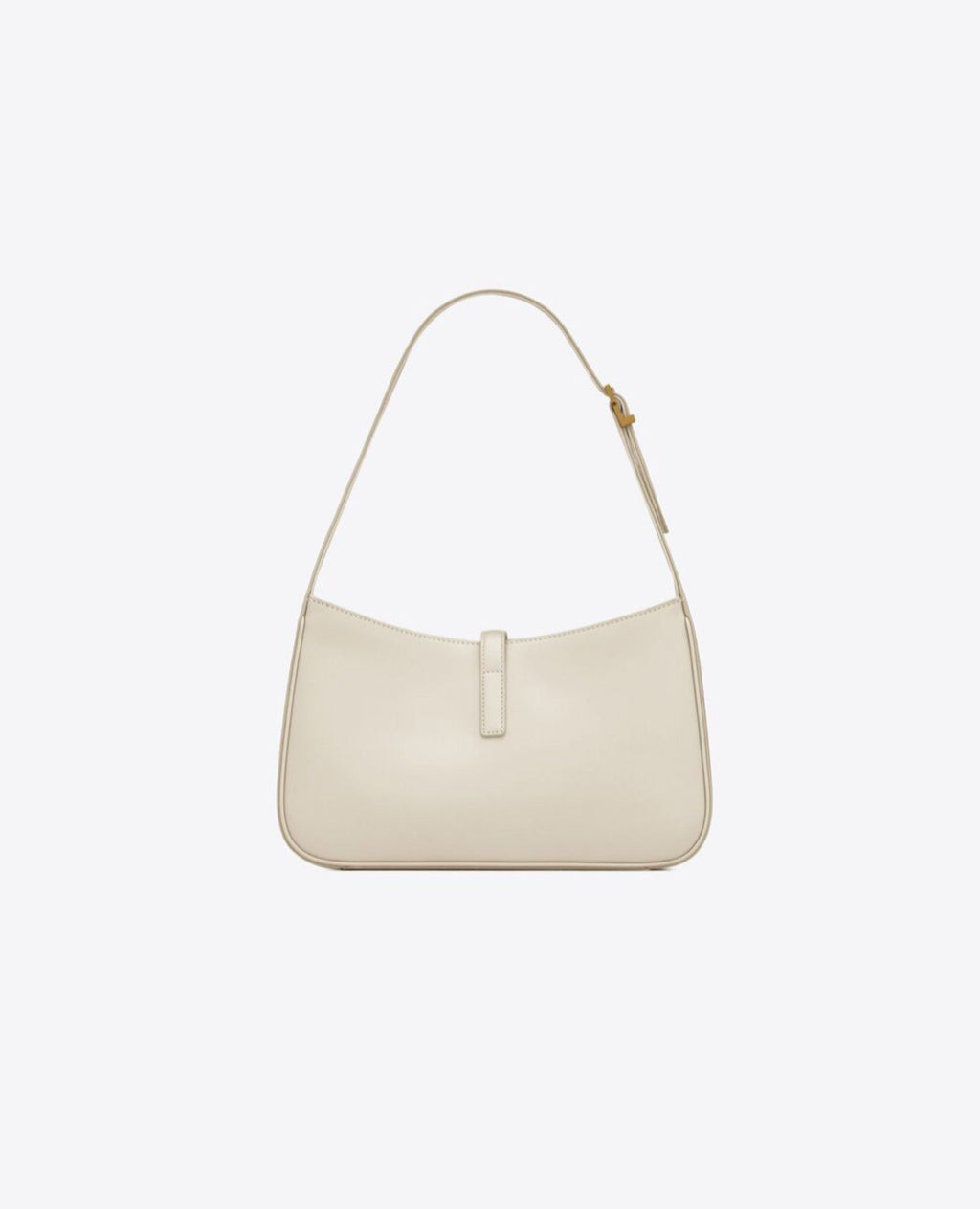 Saint Laurent Le 5 À 7 Hobo In Smooth Leather White