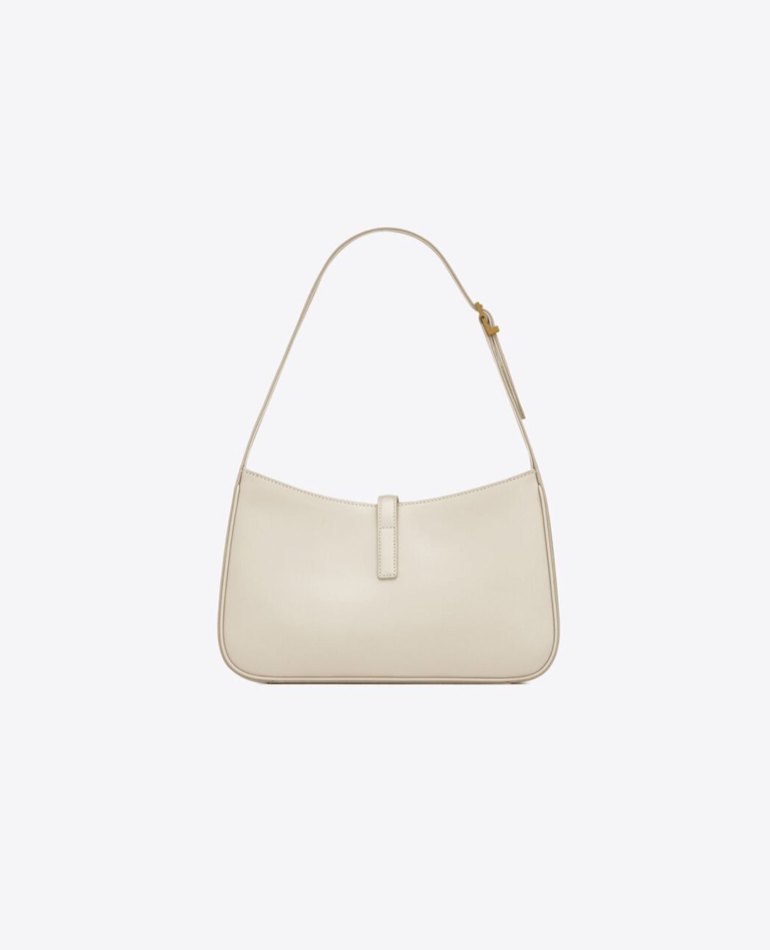 Saint Laurent Le 5 À 7 Hobo In Smooth Leather White