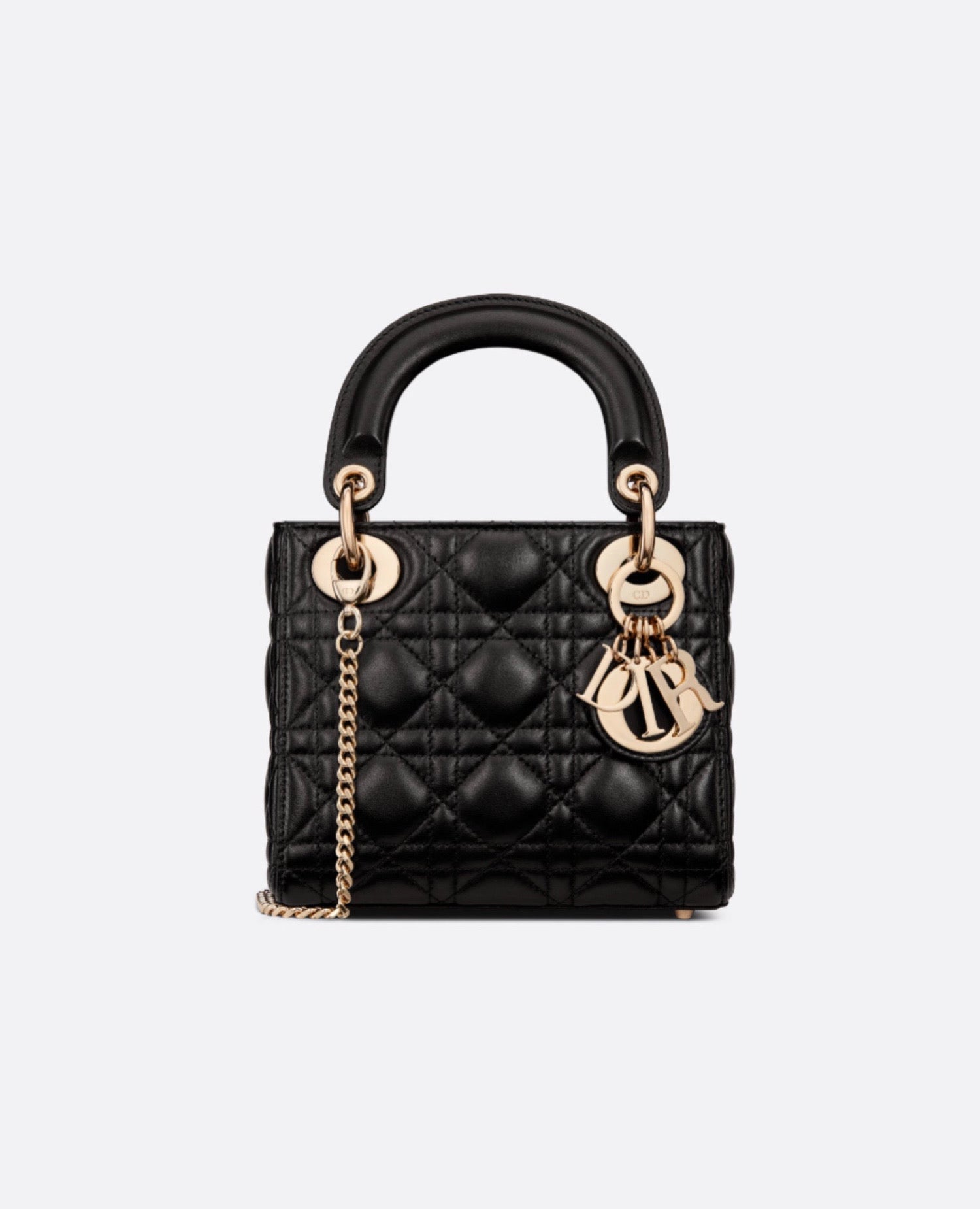 Christian Dior Mini Lady Dior Bag Black Lambskin