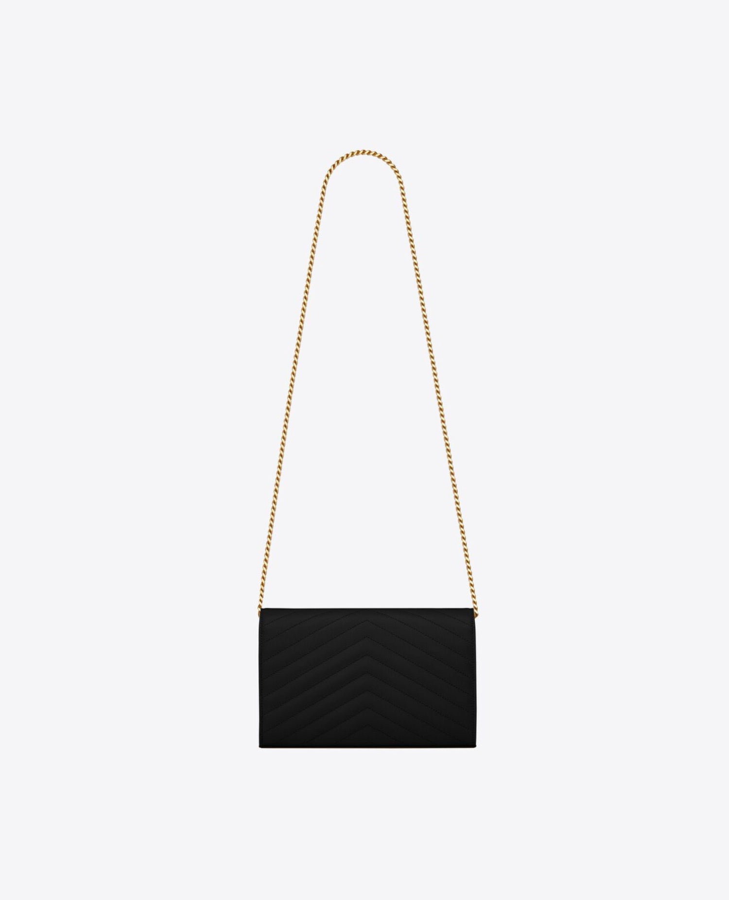 Saint Laurent Cassandre Matelassé Chain Wallet