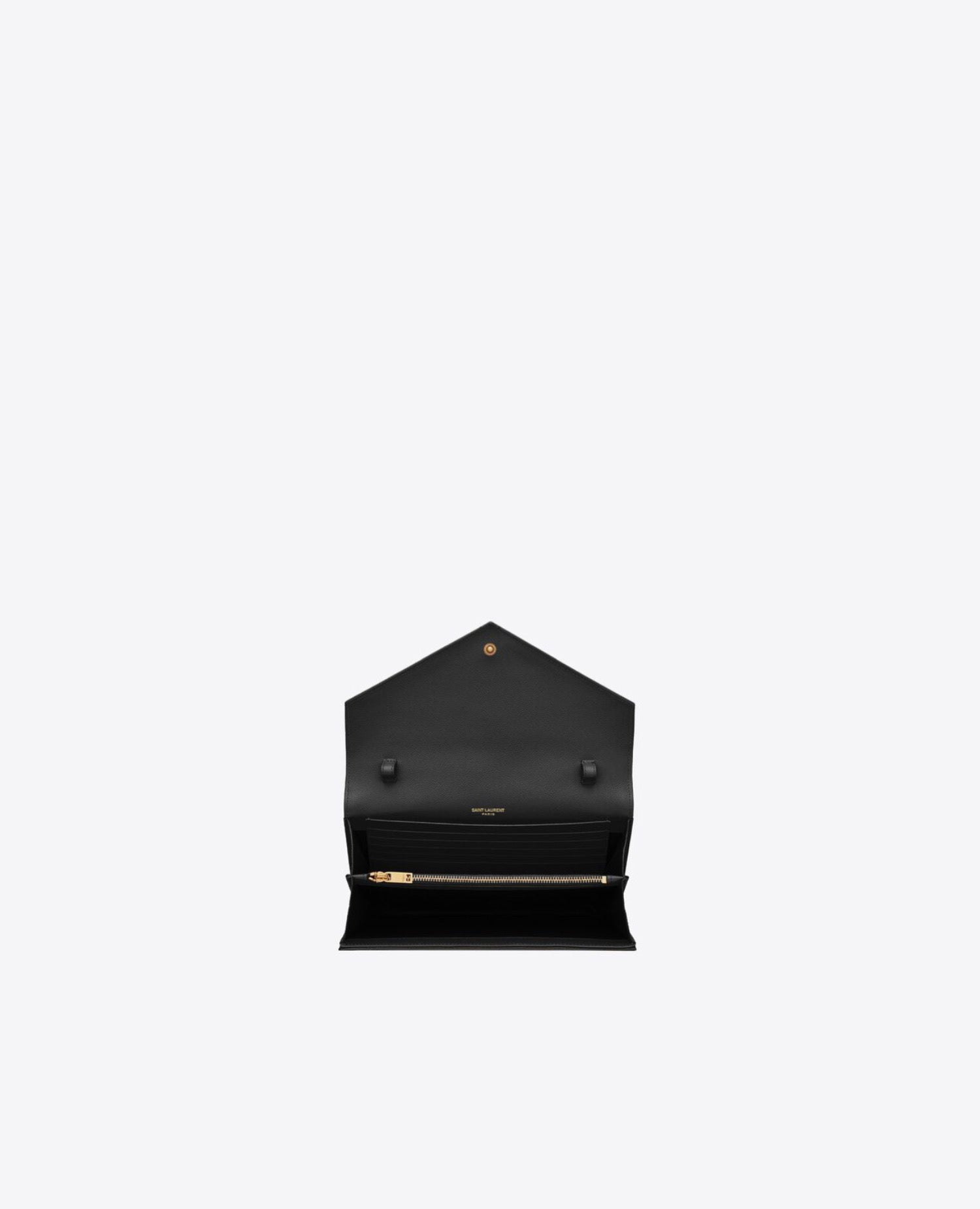 Saint Laurent Cassandre Matelassé Chain Wallet