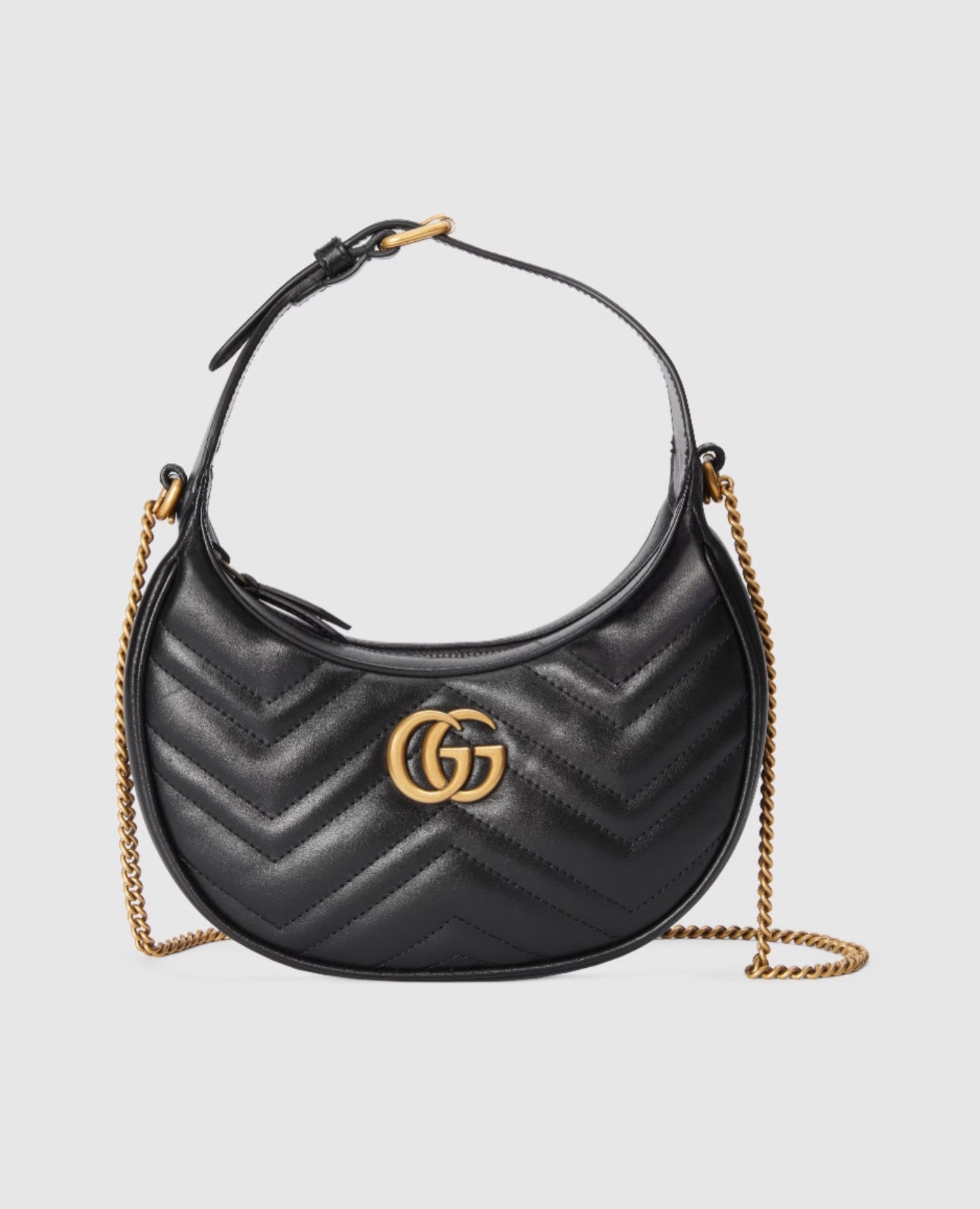 Gucci Half-Moon Shaped Mini Bag Black