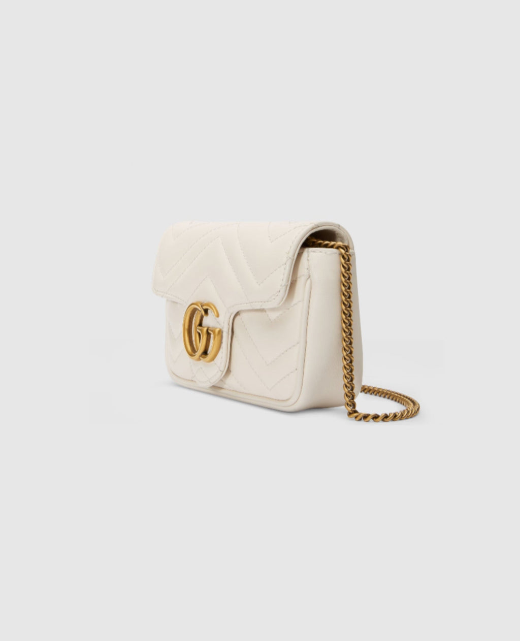 Gucci GG Marmont Super Mini Bag White