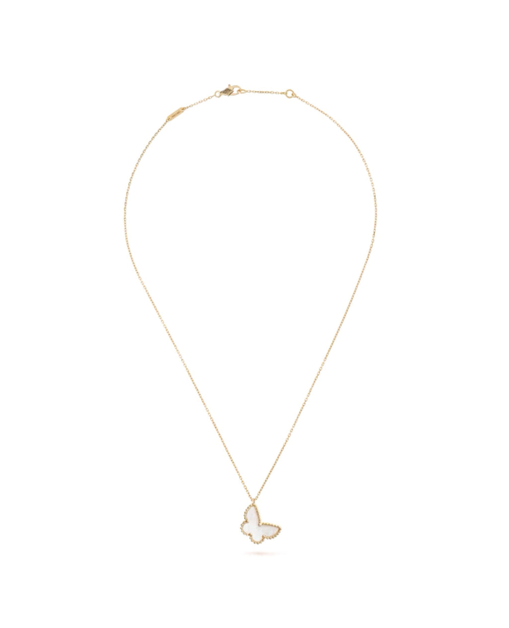 Van Cleef Sweet Butterflies pendant, yellow gold, Mother-of-pearl