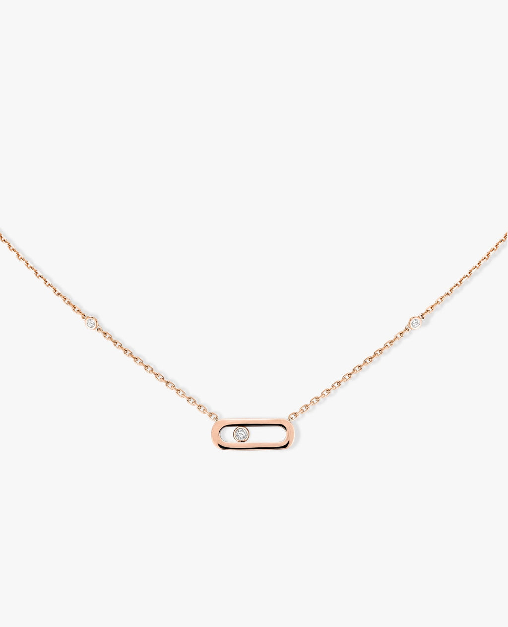 Messika Move Uno Necklace Rose Gold