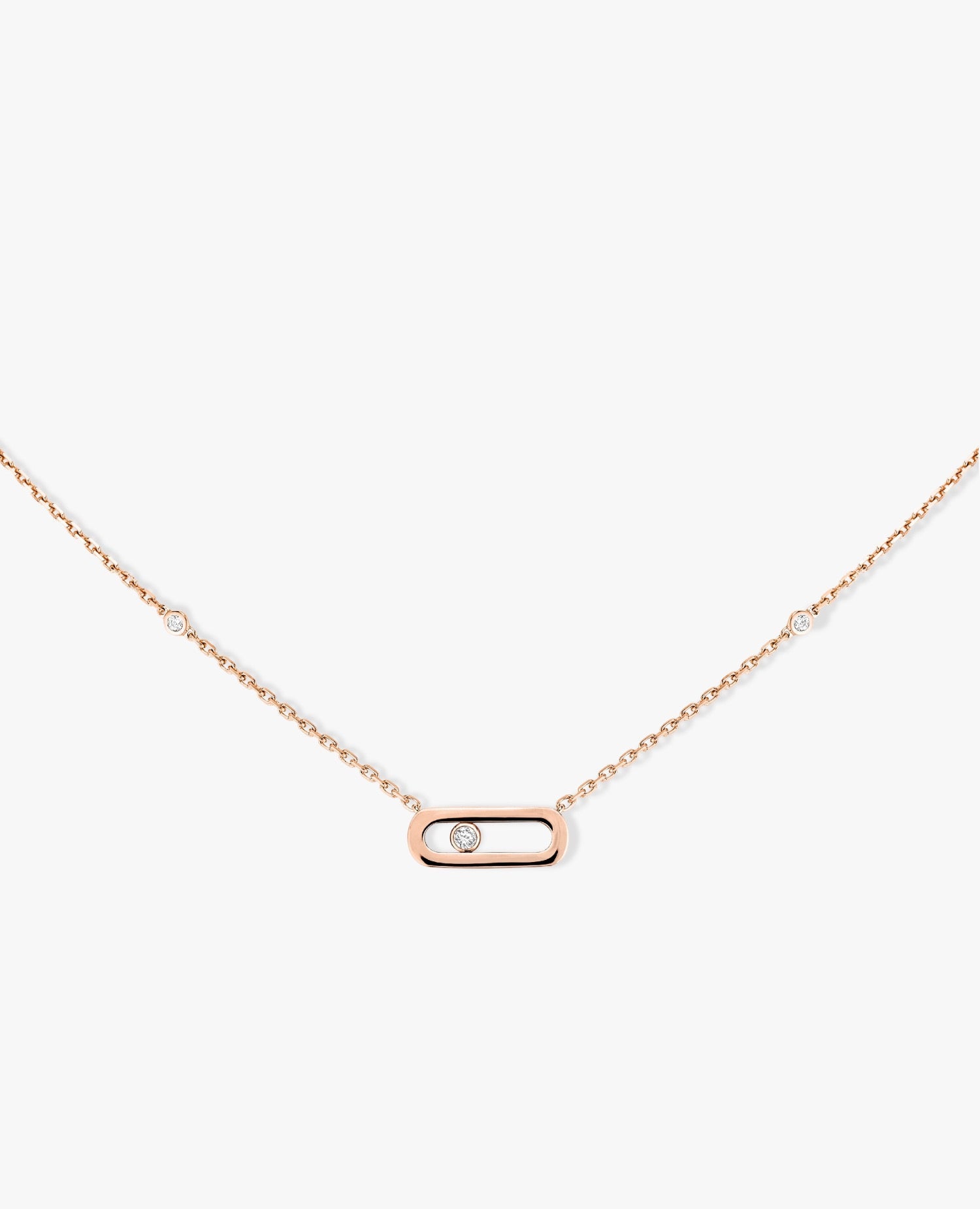 Messika Move Uno Necklace Rose Gold