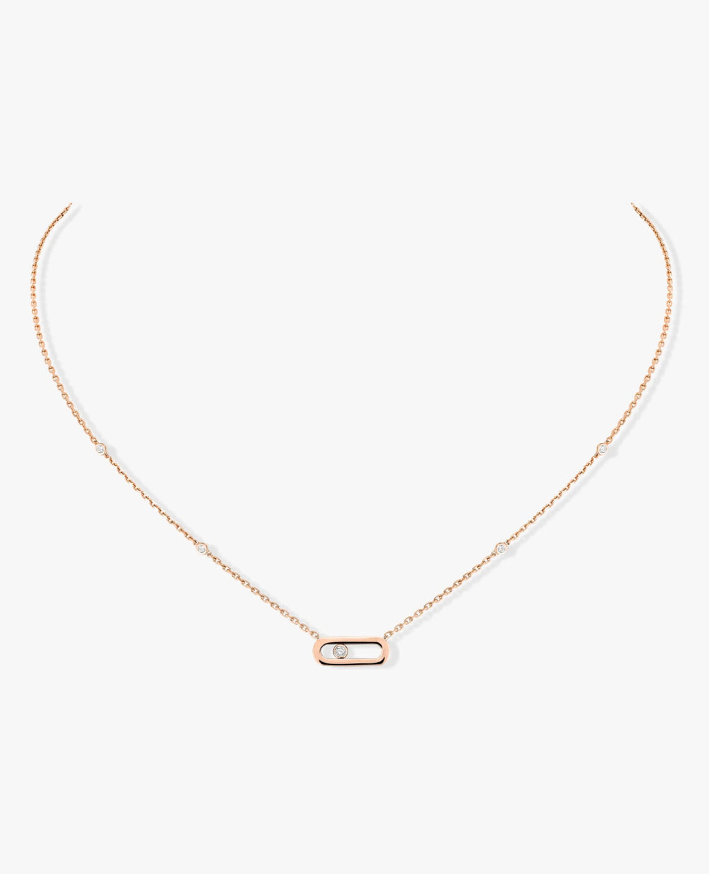 Messika Move Uno Necklace Rose Gold