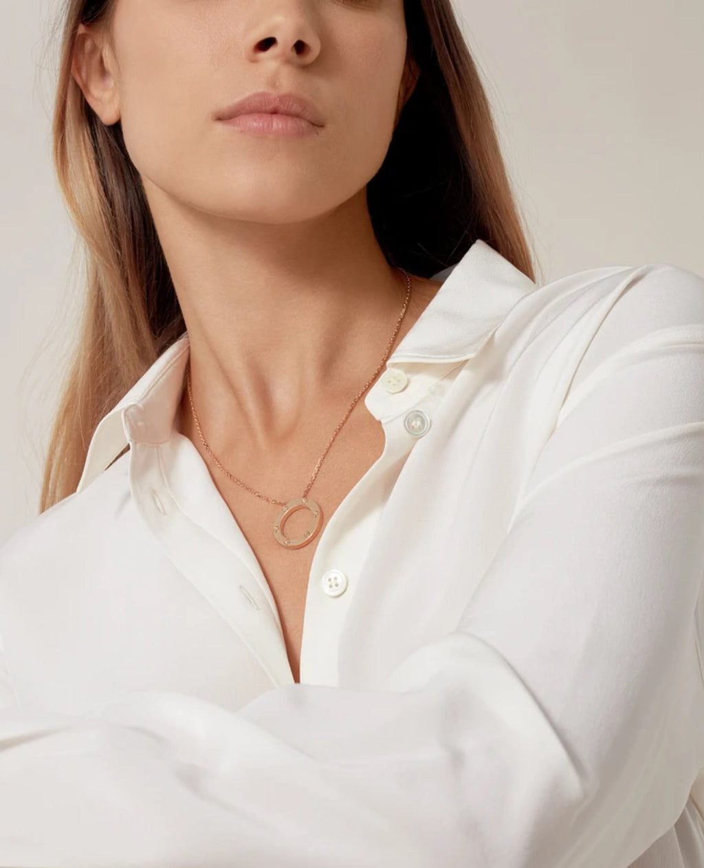 Cartier Love Necklace, Rose Gold