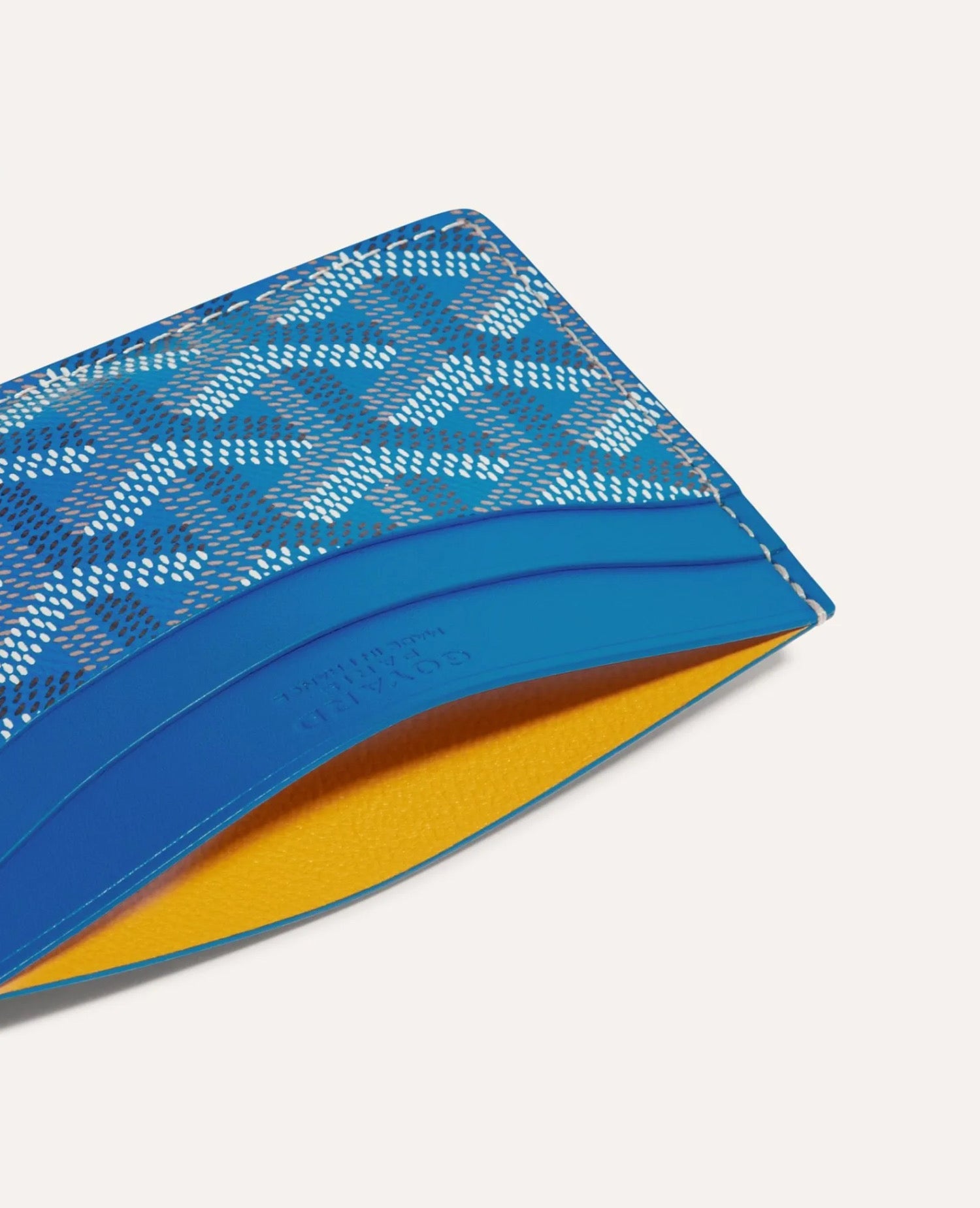 Goyard Saint-Sulpice Card Wallet Sky Blue