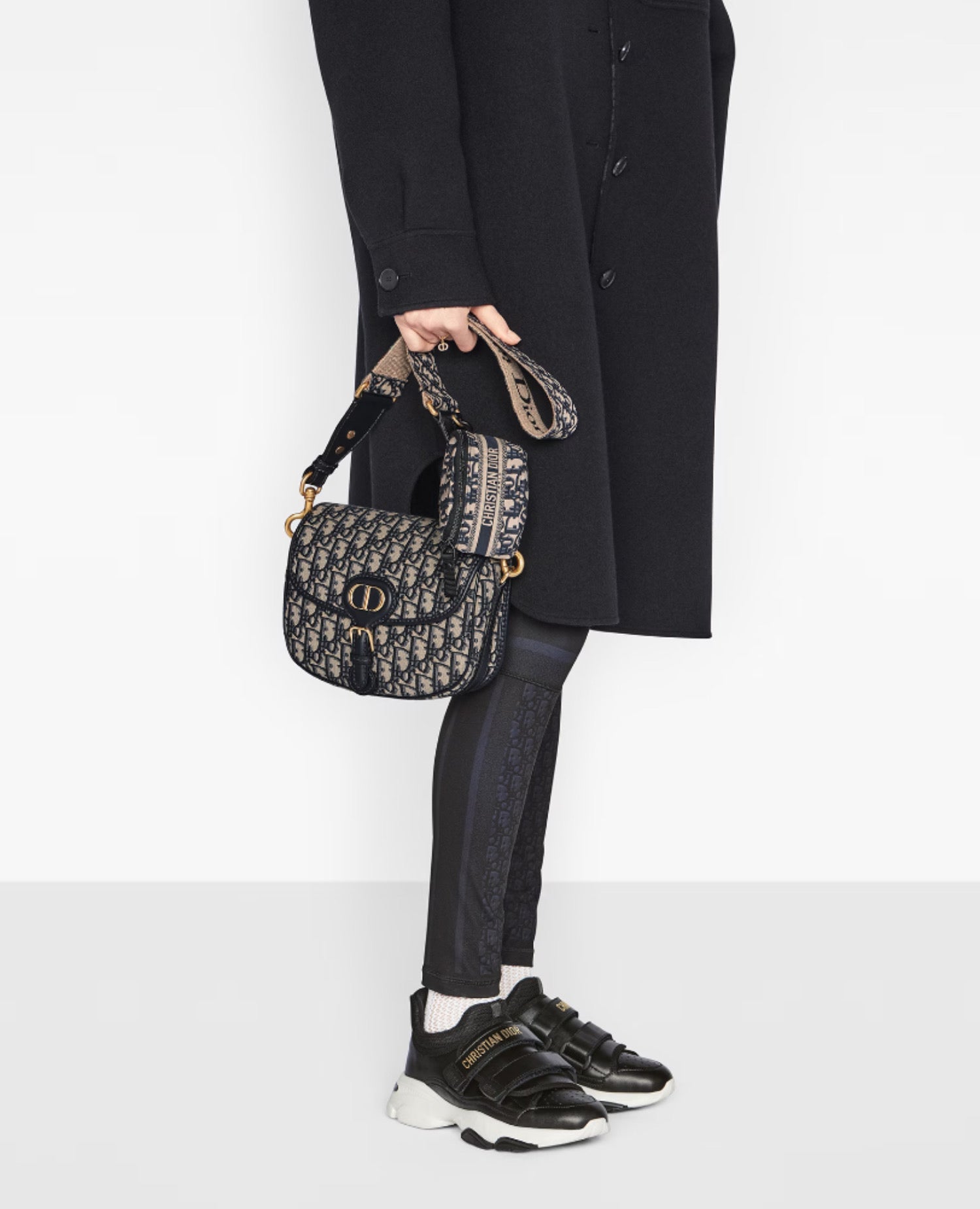 Christian Dior Medium Bobby Bag Blue Oblique Jacquard