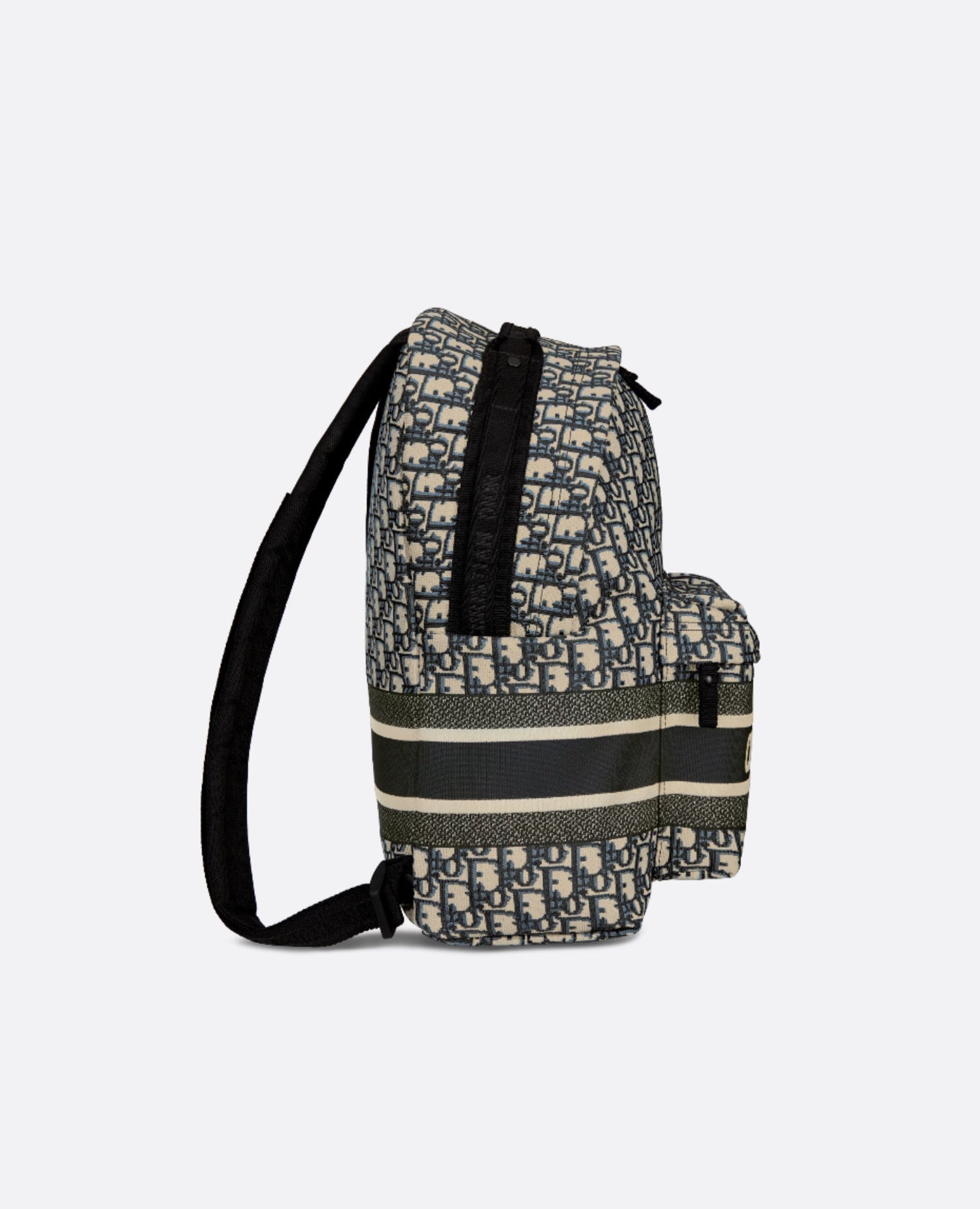 Christian Dior Travel Backpack Blue Jacquard