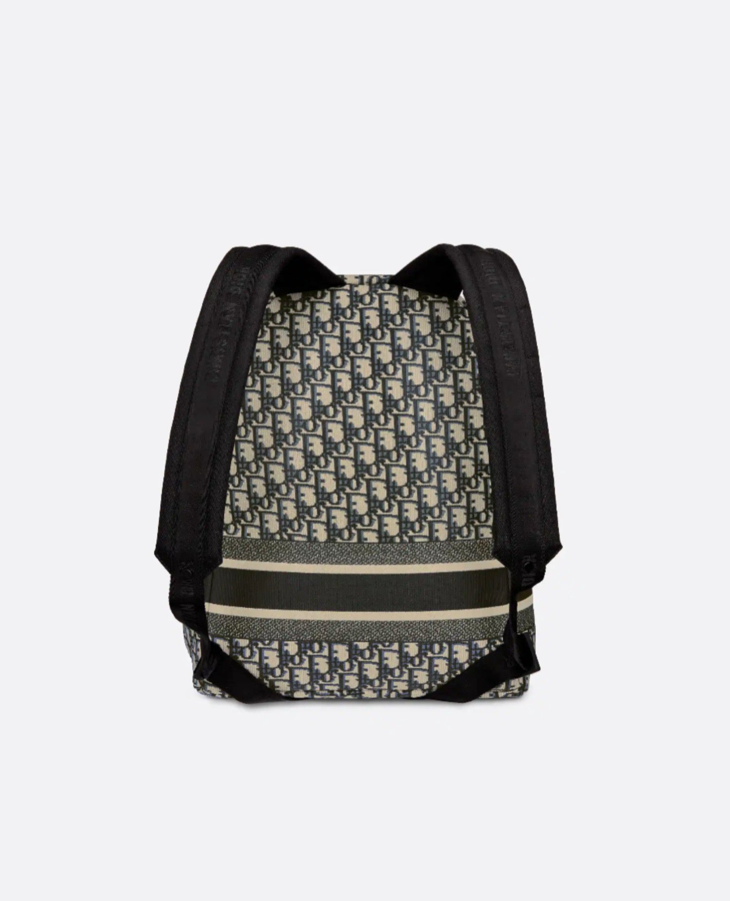 Christian Dior Travel Backpack Blue Jacquard