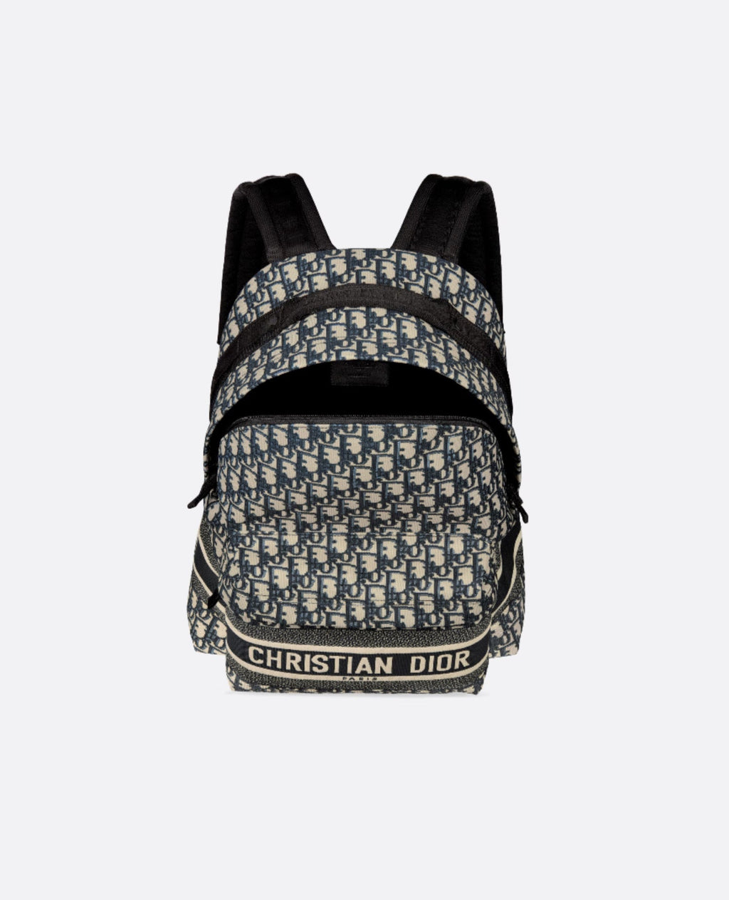 Christian Dior Travel Backpack Blue Jacquard