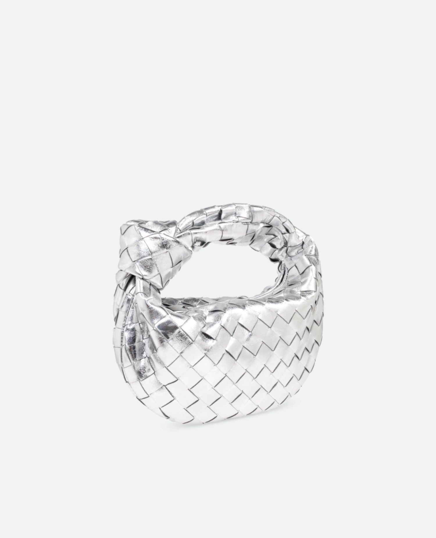 Bottega Veneta Mini Jodie Silver