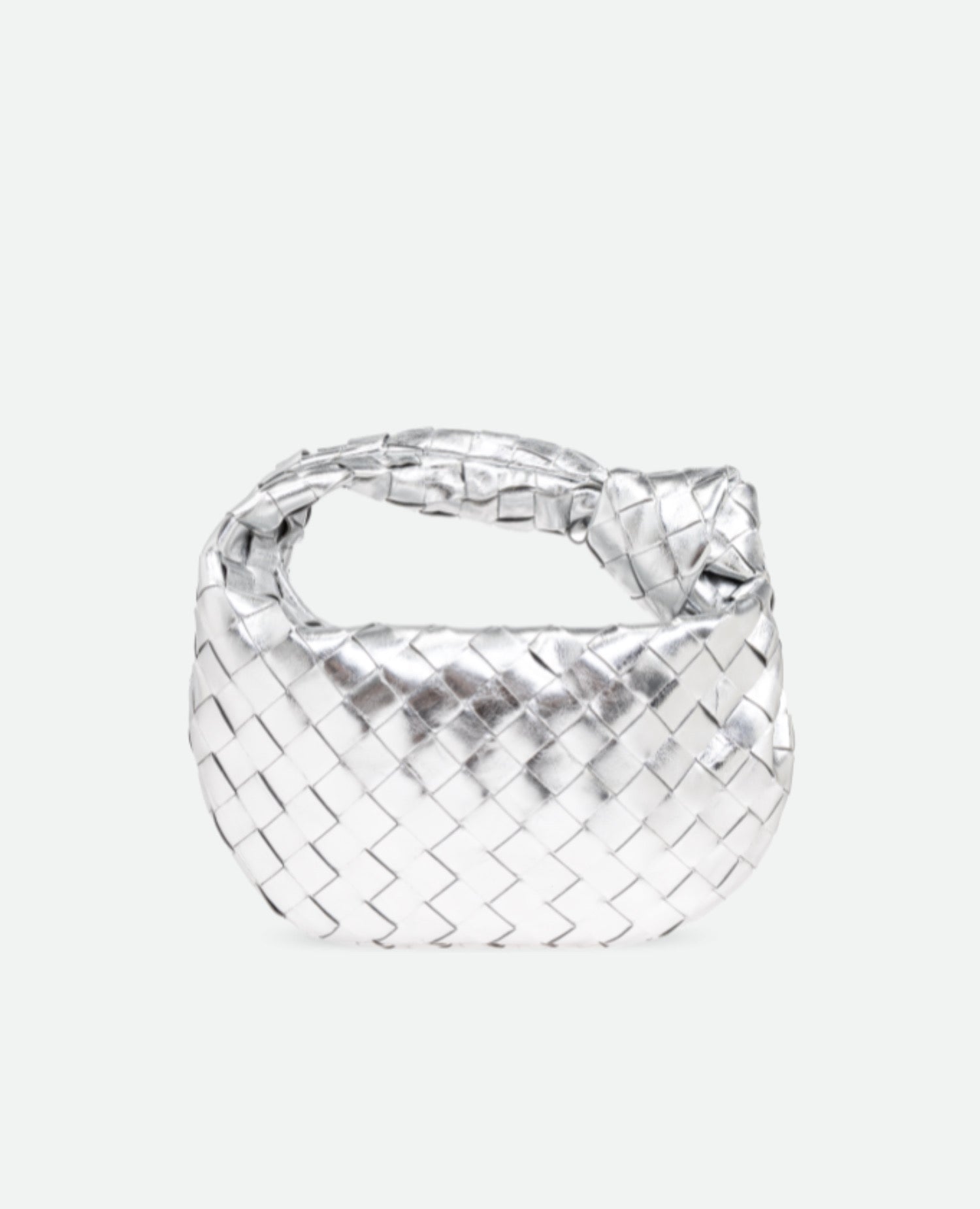 Bottega Veneta Mini Jodie Silver