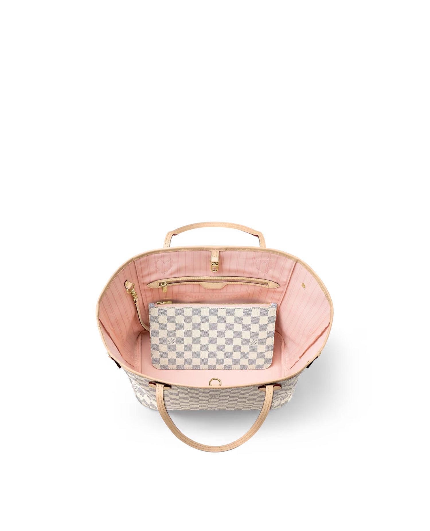 Louis Vuitton Neverfull MM Damier Rose Ballerine