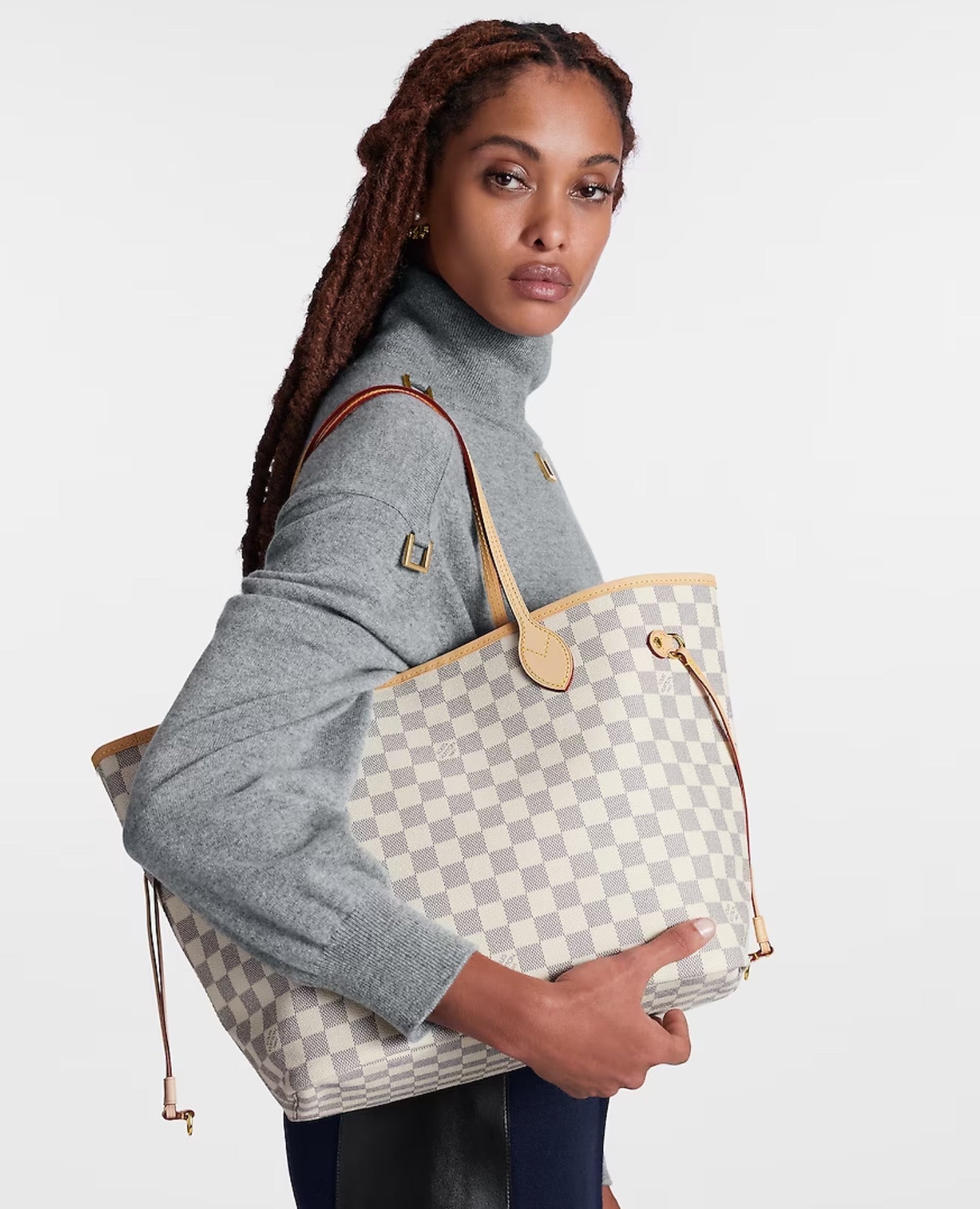 Louis Vuitton Neverfull MM Damier Rose Ballerine