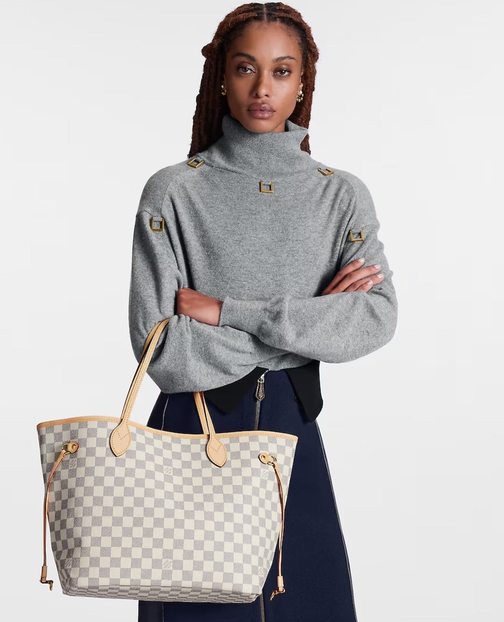 Louis Vuitton Neverfull MM Damier Rose Ballerine