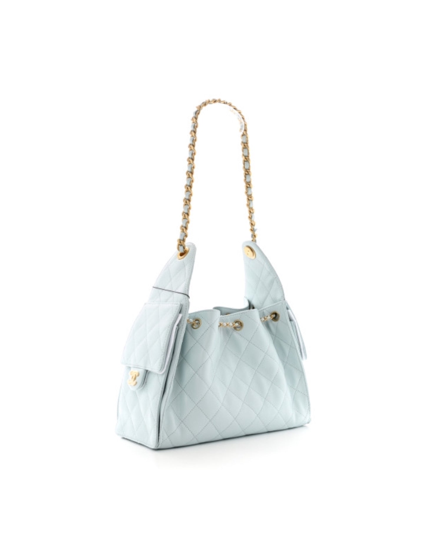 Coco 25 small handbag Caviar light blue