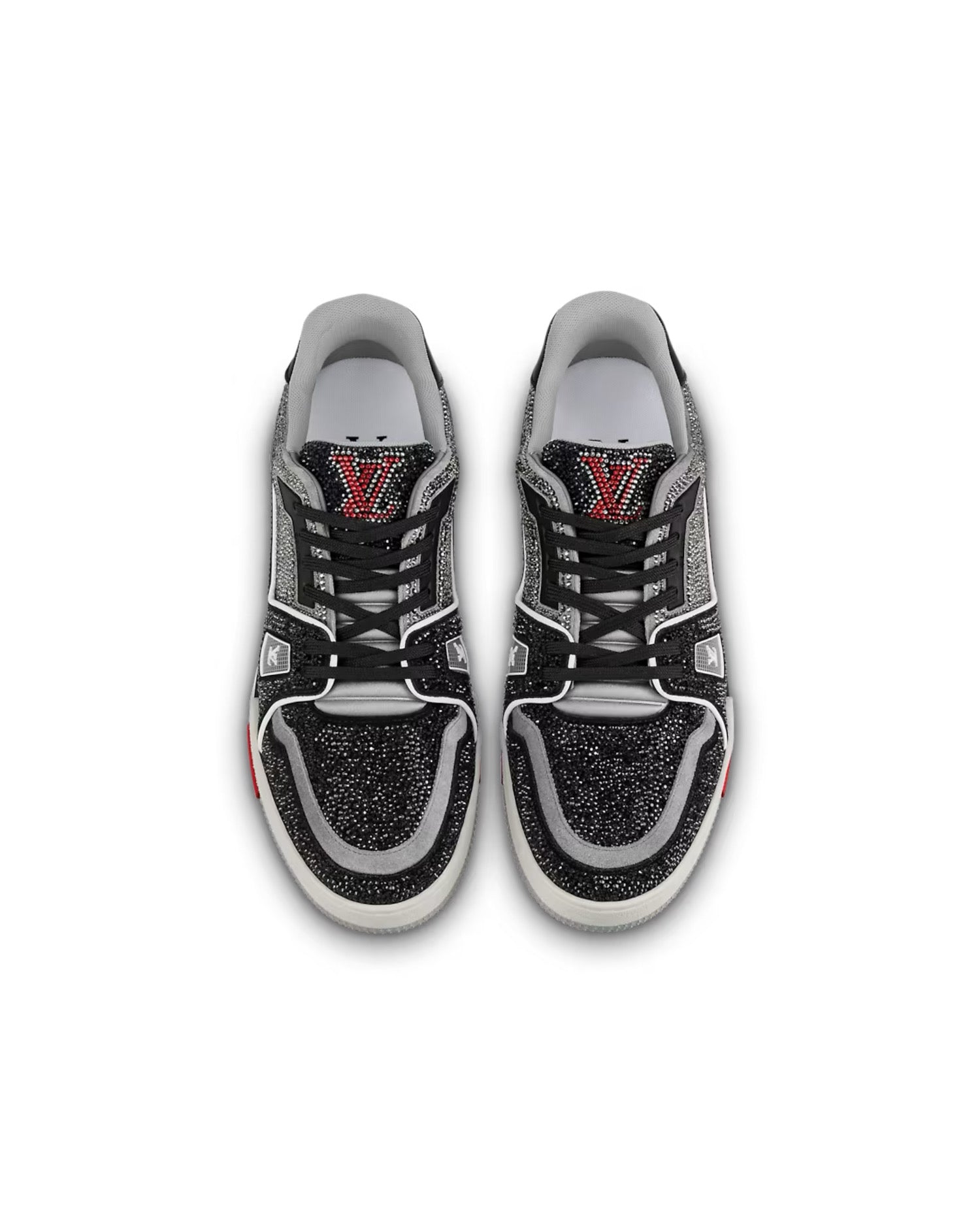 Louis Vuitton Trainer Sneaker Black Strass